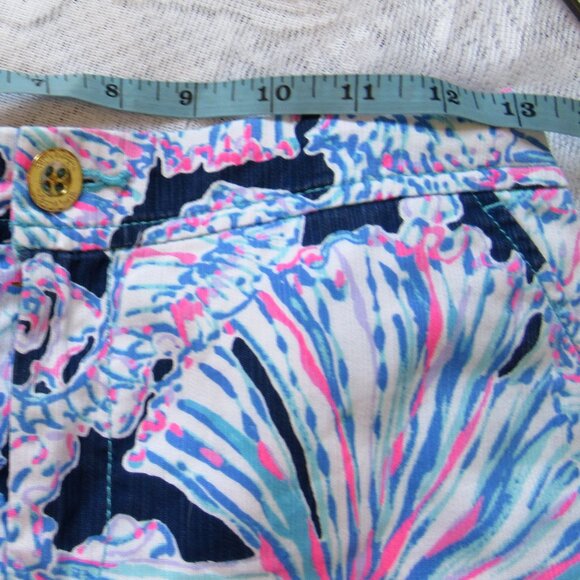 Lilly Pulitzer Multicolor Cotton Skort waist 26in - Picture 3 of 9